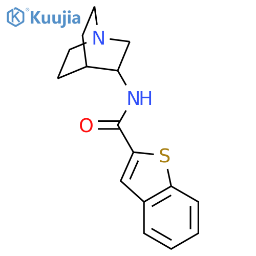 Benzo[b]thiophene-2-carboxamide, N-1-azabicyclo[2.2.2]oct-3-yl- structure
