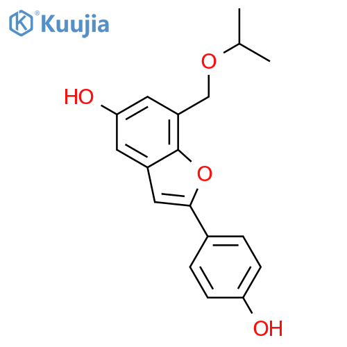 5-Benzofuranol, 2-(4-hydroxyphenyl)-7-[(1-methylethoxy)methyl]- structure