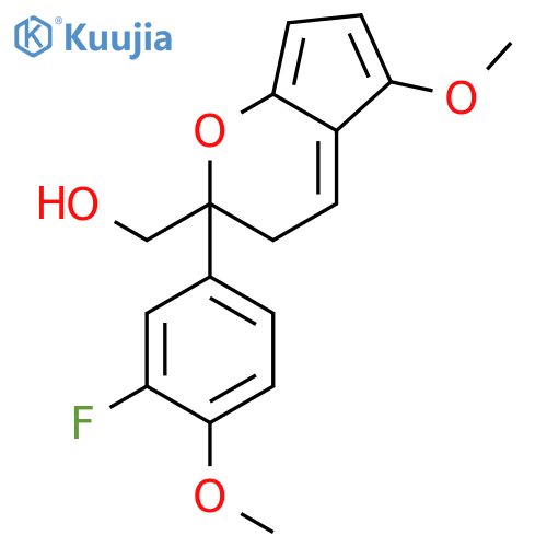 7-Benzofuranmethanol, 2-(3-fluoro-4-methoxyphenyl)-5-methoxy- structure