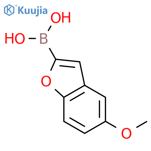 (5-Methoxybenzofuran-2-yl)boronic acid structure