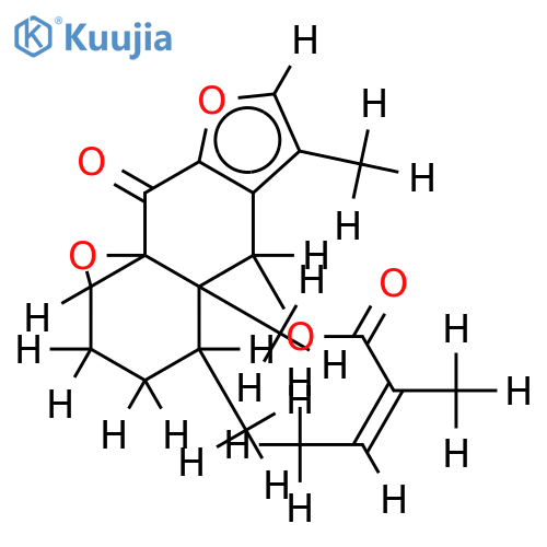 1beta,10beta,-Epoxide,O-tigloyl-6beta-6-Hydroxyfuranoeremophil-1(10)-en-9-one structure