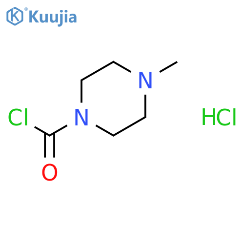 4-Methyl-1-piperazinecarbonyl chloride hydrochloride structure