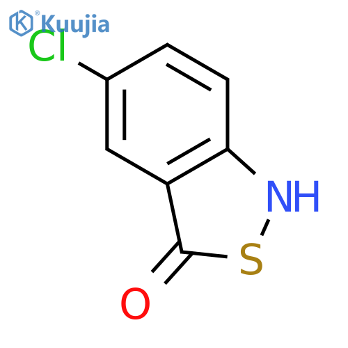 2,1-Benzisothiazol-3(1H)-one, 5-chloro- structure