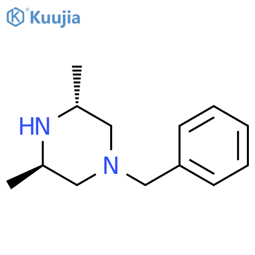 (3S,5S)-1-benzyl-3,5-dimethylpiperazine structure