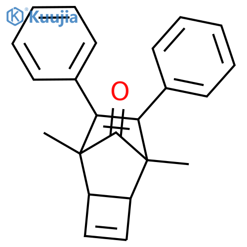 Tricyclo[4.2.1.02,5]nona-3,7-dien-9-one, 1,6-dimethyl-7,8-diphenyl- structure