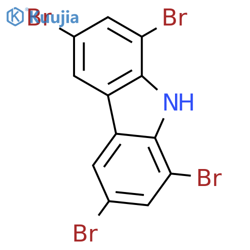 1,3,6,8-Tetrabromocarbazole structure