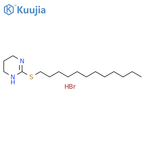 2-(Dodecylsulfanyl)-1,4,5,6-tetrahydropyrimidine hydrobromide structure
