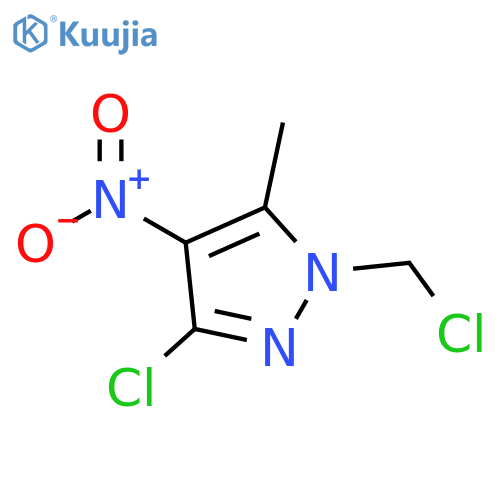 1H-Pyrazole, 3-chloro-1-(chloromethyl)-5-methyl-4-nitro- structure
