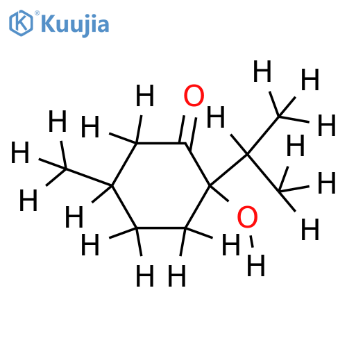 (2R,5S)-2-hydroxymenthone structure