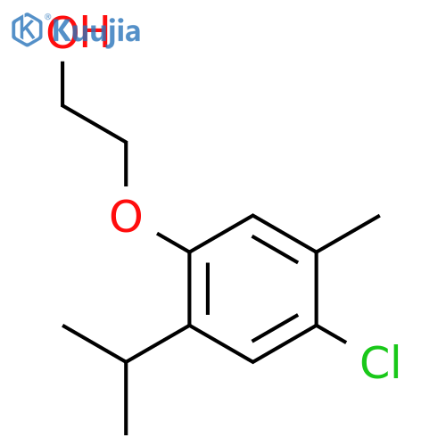 2-[4-chloro-5-methyl-2-(propan-2-yl)phenoxy]ethanol structure