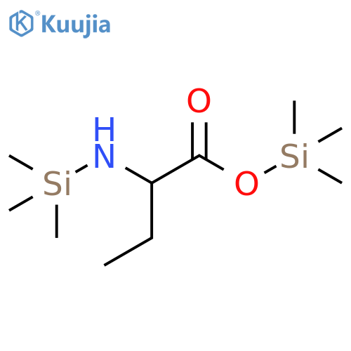 Butanoic acid, 2-[(trimethylsilyl)amino]-, trimethylsilyl ester structure