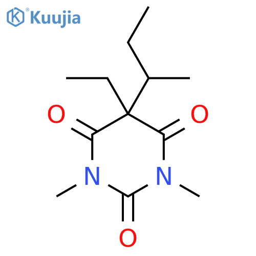 5-(butan-2-yl)-5-ethyl-1,3-dimethylpyrimidine-2,4,6(1H,3H,5H)-trione structure