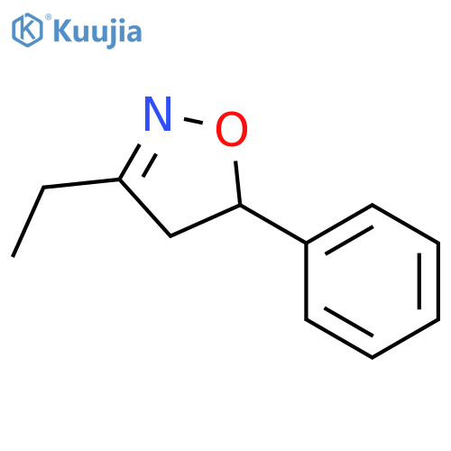 Isoxazole, 3-ethyl-4,5-dihydro-5-phenyl- structure
