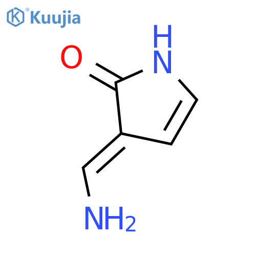 2H-Pyrrol-2-one, 3-(aminomethylene)-1,3-dihydro- structure