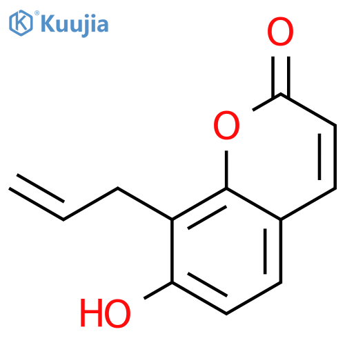7-Hydroxy-8-(2-propenyl)-2H-1-benzopyran-2-one structure