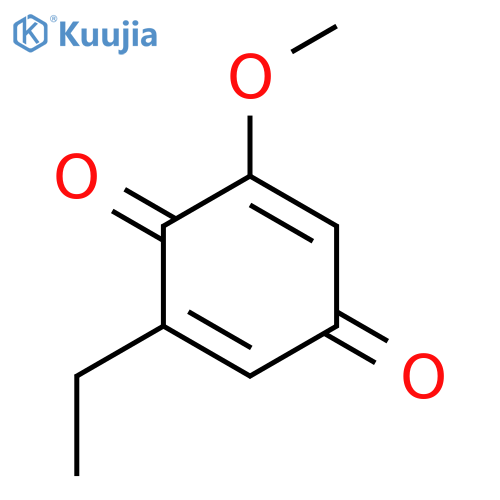 2,5-Cyclohexadiene-1,4-dione, 2-ethyl-6-methoxy- structure