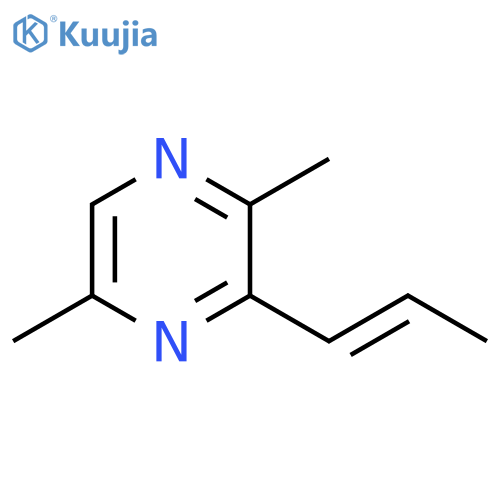 Pyrazine, 2,5-dimethyl-3-(1E)-1-propen-1-yl- structure