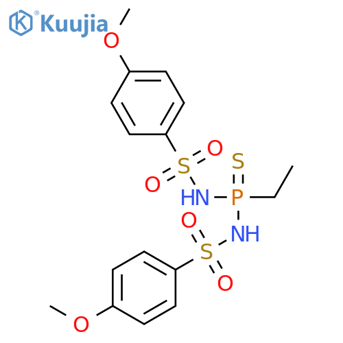 Benzenesulfonamide, N,N'-(ethylphosphinothioylidene)bis[4-methoxy- structure