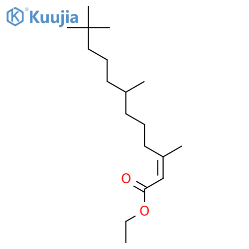 2-Dodecenoic acid, 3,7,11,11-tetramethyl-, ethyl ester structure