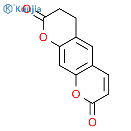 2H,8H-Benzo[1,2-b:5,4-b']dipyran-2,8-dione, 3,4-dihydro- structure