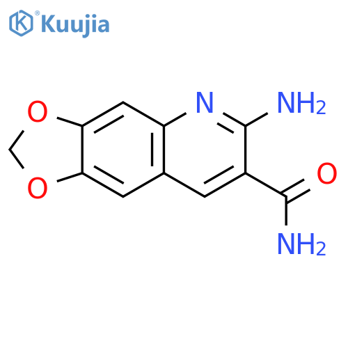 6-Amino1,3dioxolo4,5-gquinoline-7-carboxamide structure