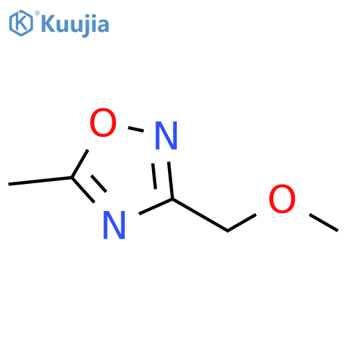1,2,4-Oxadiazole, 3-(methoxymethyl)-5-methyl- structure