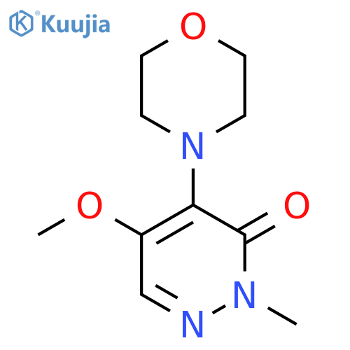 3(2H)-Pyridazinone, 5-methoxy-2-methyl-4-(4-morpholinyl)- structure