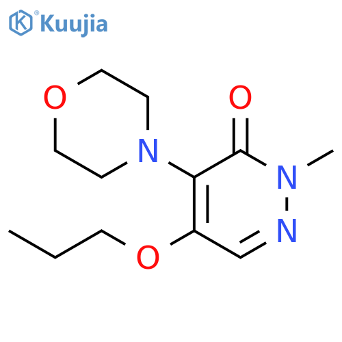 3(2H)-Pyridazinone, 2-methyl-4-(4-morpholinyl)-5-propoxy- structure