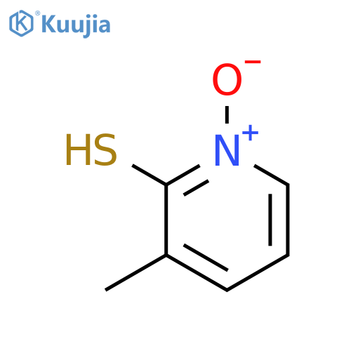 2-Pyridinethiol, 3-methyl-, 1-oxide structure