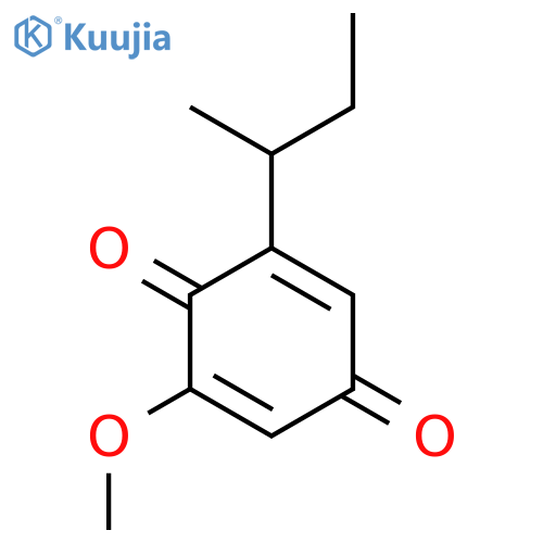 2,5-Cyclohexadiene-1,4-dione, 2-methoxy-6-(1-methylpropyl)- structure