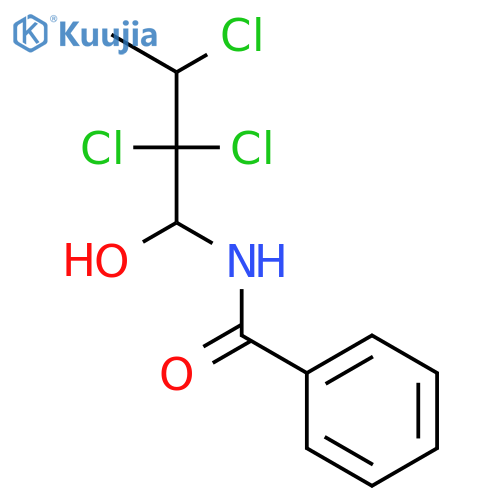 Benzamide, N-(2,2,3-trichloro-1-hydroxybutyl)- structure