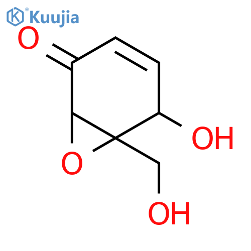 (1R,5S,6R)-5-hydroxy-6-(hydroxymethyl)-7-oxabicyclo[4.1.0]hept-3-en-2-one structure