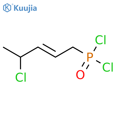 Phosphonic dichloride, (4-chloro-2-pentenyl)- structure
