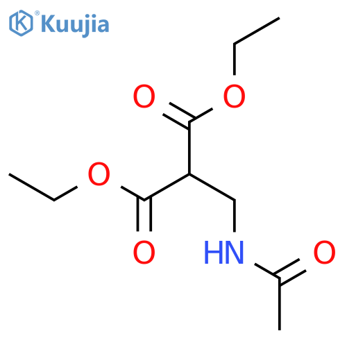 PROPANEDIOIC ACID, (ACETYLAMINO)METHYL-, DIETHYL ESTER structure