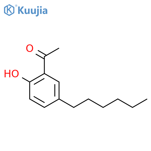 1-(5-Hexyl-2-hydroxyphenyl)ethan-1-one structure
