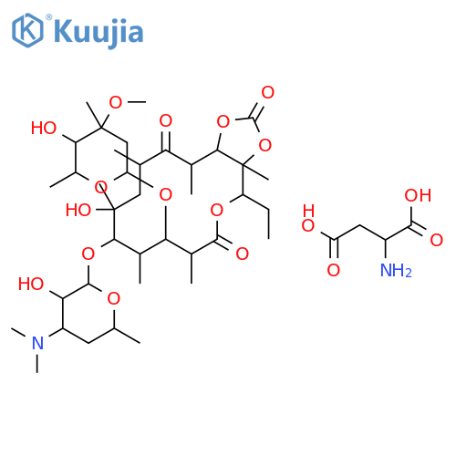 (2R)-2-aminobutanedioic acid; (1R,2R,5R,6S,7S,9R,11R,13R,14R)-8-[(2S,3R,4S,6R)-4-dimethylamino-3-hydroxy-6-methyl-oxan-2-yl]oxy-2-ethyl-9-hydroxy-6-[(2S,4R,5S,6S)-5-hydroxy-4-methoxy-4,6-dimethyl-oxan-2-yl]oxy-1,5,7,9,11,13-hexamethyl-3,15,17-trioxabicyclo[12.3.0]heptadecane-4,12,16-trione structure