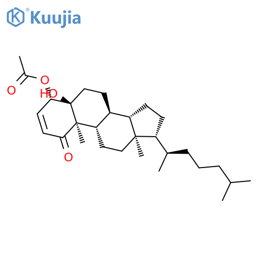 Cholest-2-en-1-one, 4-(acetyloxy)-5-hydroxy-, (4b,5a)- structure