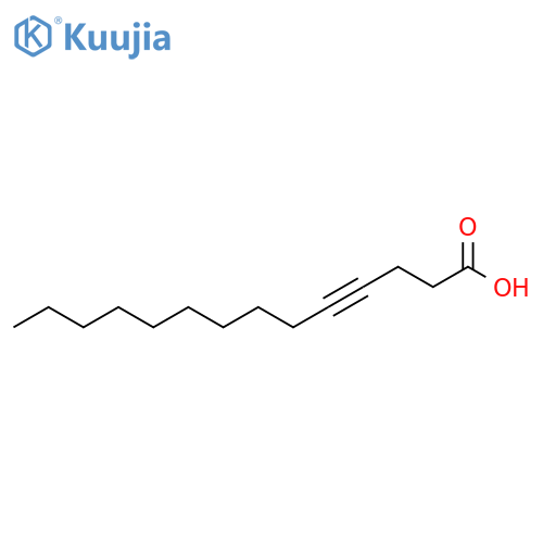 4-Tetradecynoic acid structure
