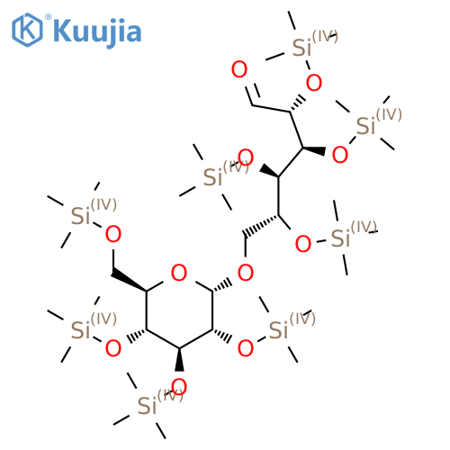 (2R,3S,4R,5R)-2,3,4,5-Tetrakis(trimethylsilyloxy)-6-[(2S,3R,4S,5R,6R)-3,4,5-tris(trimethylsilyloxy)-6-(trimethylsilyloxymethyl)oxan-2-yl]oxyhexanal structure