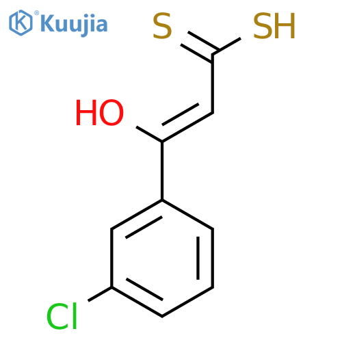 2-Propene(dithioic) acid, 3-(3-chlorophenyl)-3-hydroxy- structure