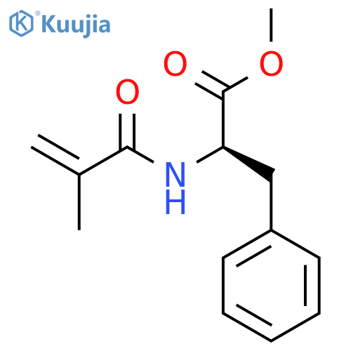 D-PHENYLALANINE, N-(2-METHYL-1-OXO-2-PROPENYL)-, METHYL ESTER structure