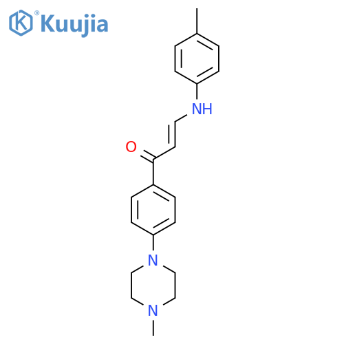 (E)-1-[4-(4-Methylpiperazino)phenyl]-3-(4-toluidino)-2-propen-1-one structure