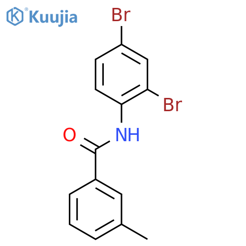 N-(2,4-dibromophenyl)-3-methylbenzamide structure