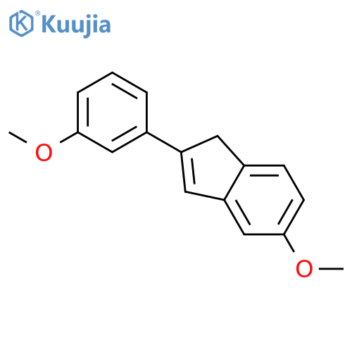 1H-Indene, 5-methoxy-2-(3-methoxyphenyl)- structure