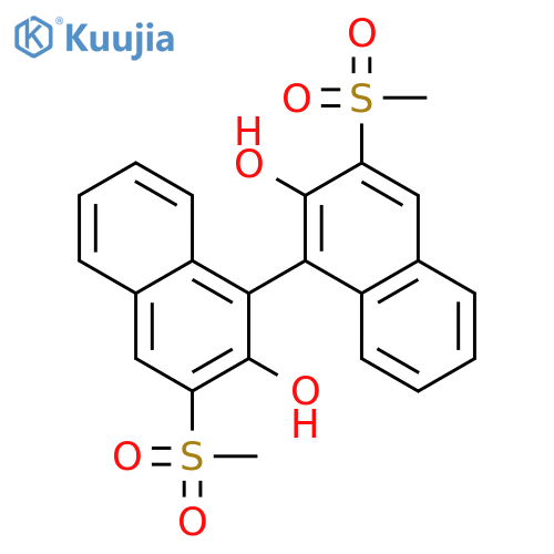[1,1'-BINAPHTHALENE]-2,2'-DIOL, 3,3'-BIS(METHYLSULFONYL)- structure
