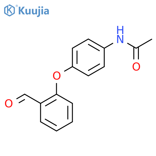Acetamide, N-[4-(2-formylphenoxy)phenyl]- structure