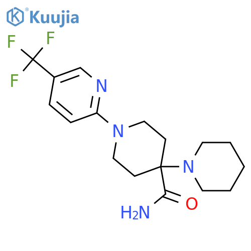 1-[5-(TRIFLUOROMETHYL)-2-PYRIDINYL]-4-(1-PIPERIDINO)PIPERIDINE-4-CARBOXAMIDE structure