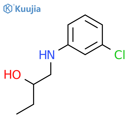 2-Butanol, 1-[(3-chlorophenyl)amino]- structure