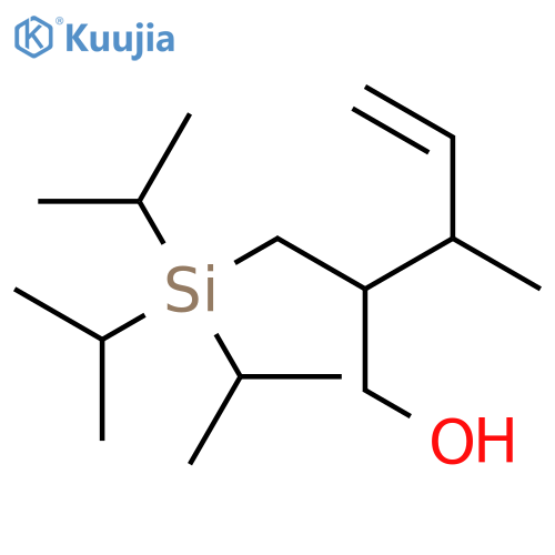 4-Penten-1-ol, 3-methyl-2-[[tris(1-methylethyl)silyl]methyl]- structure