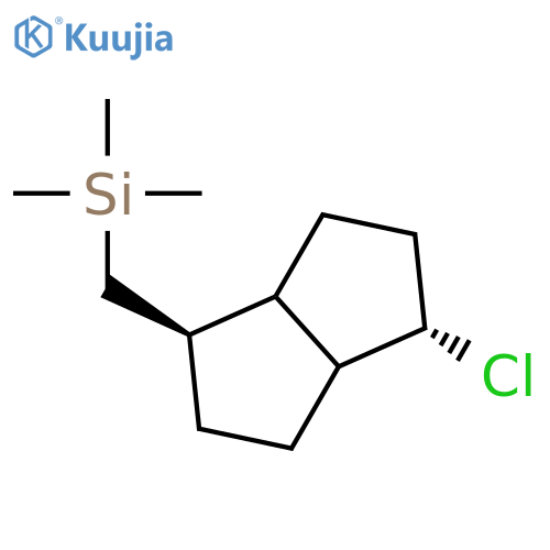 Silane, [[(1R,4S)-4-chlorooctahydro-1-pentalenyl]methyl]trimethyl-, rel- structure